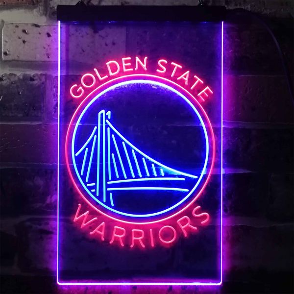 Golden State Warriors Neon Dual LED Sign